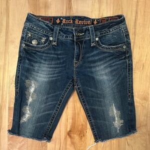 Rock Revival Blue Jean Shorts